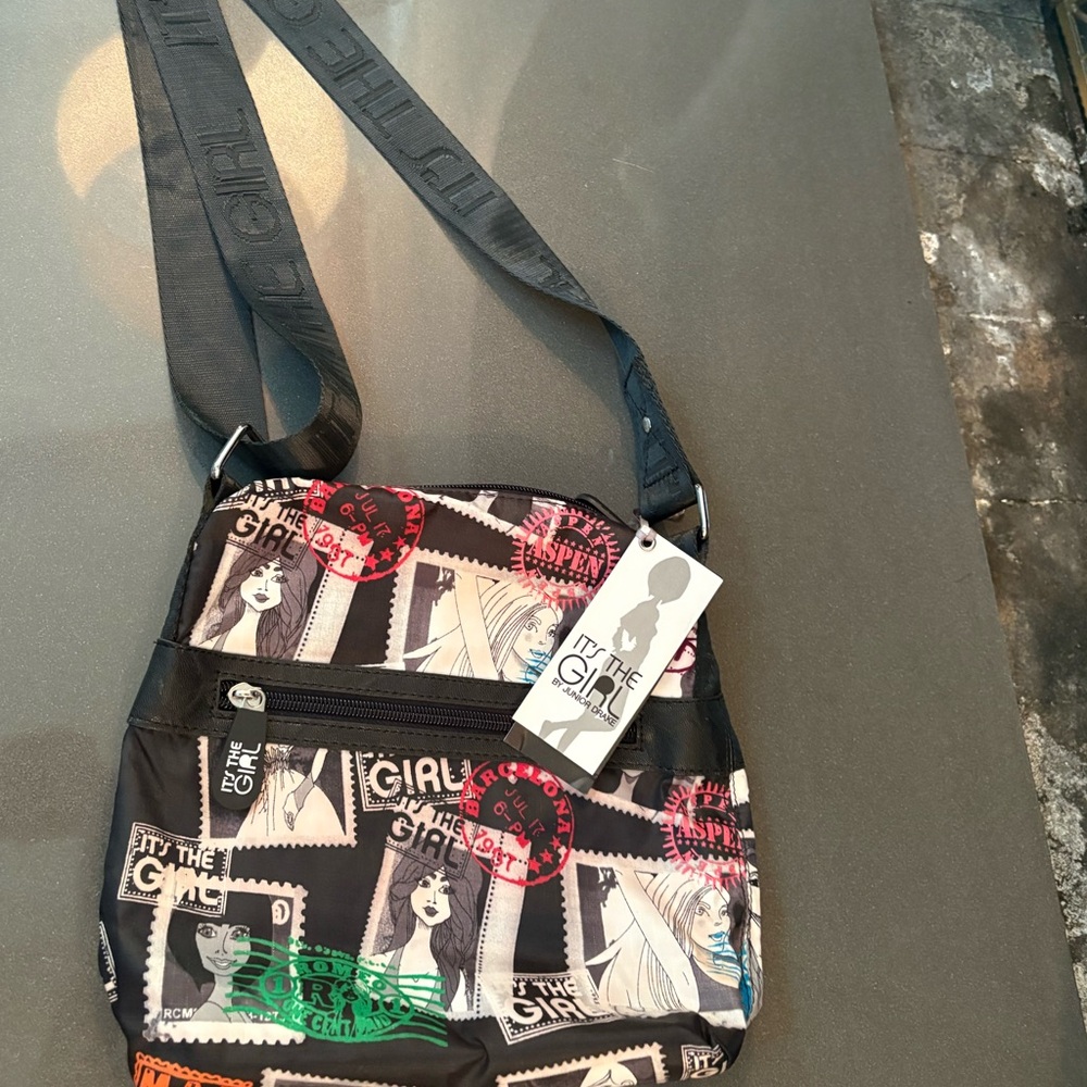 "It's The Girl" nylon crossbody by Junior Drake